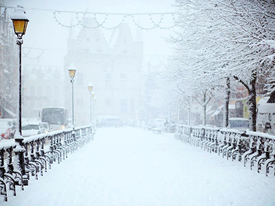 Puente nevado