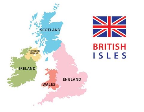 Mapa de las Islas Británicas