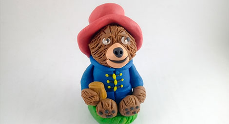 Arte en plastilina: oso paddington