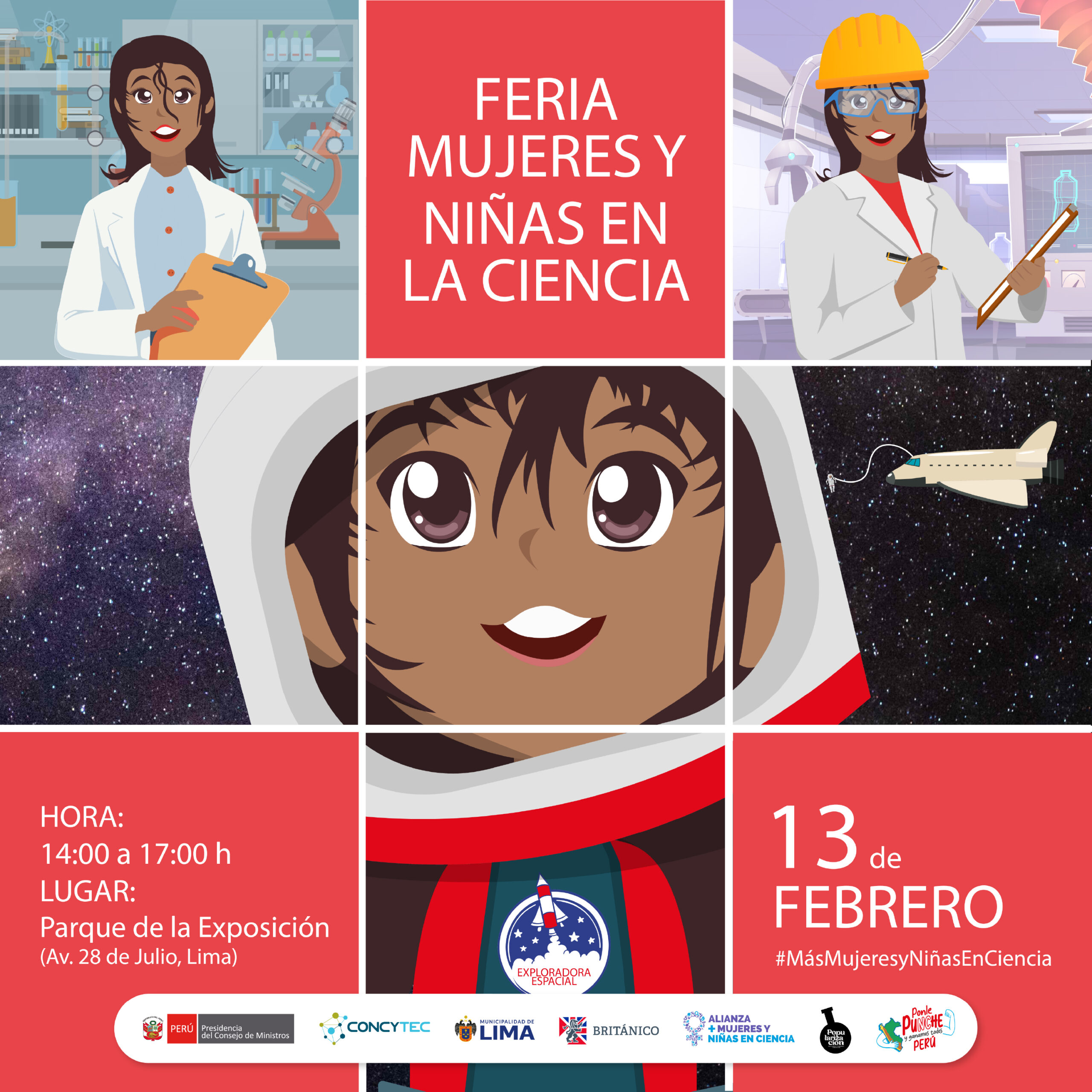 BRITÁNICO celebró el Día Internacional de la Mujer y la Niña en la Ciencia con una feria interactiva