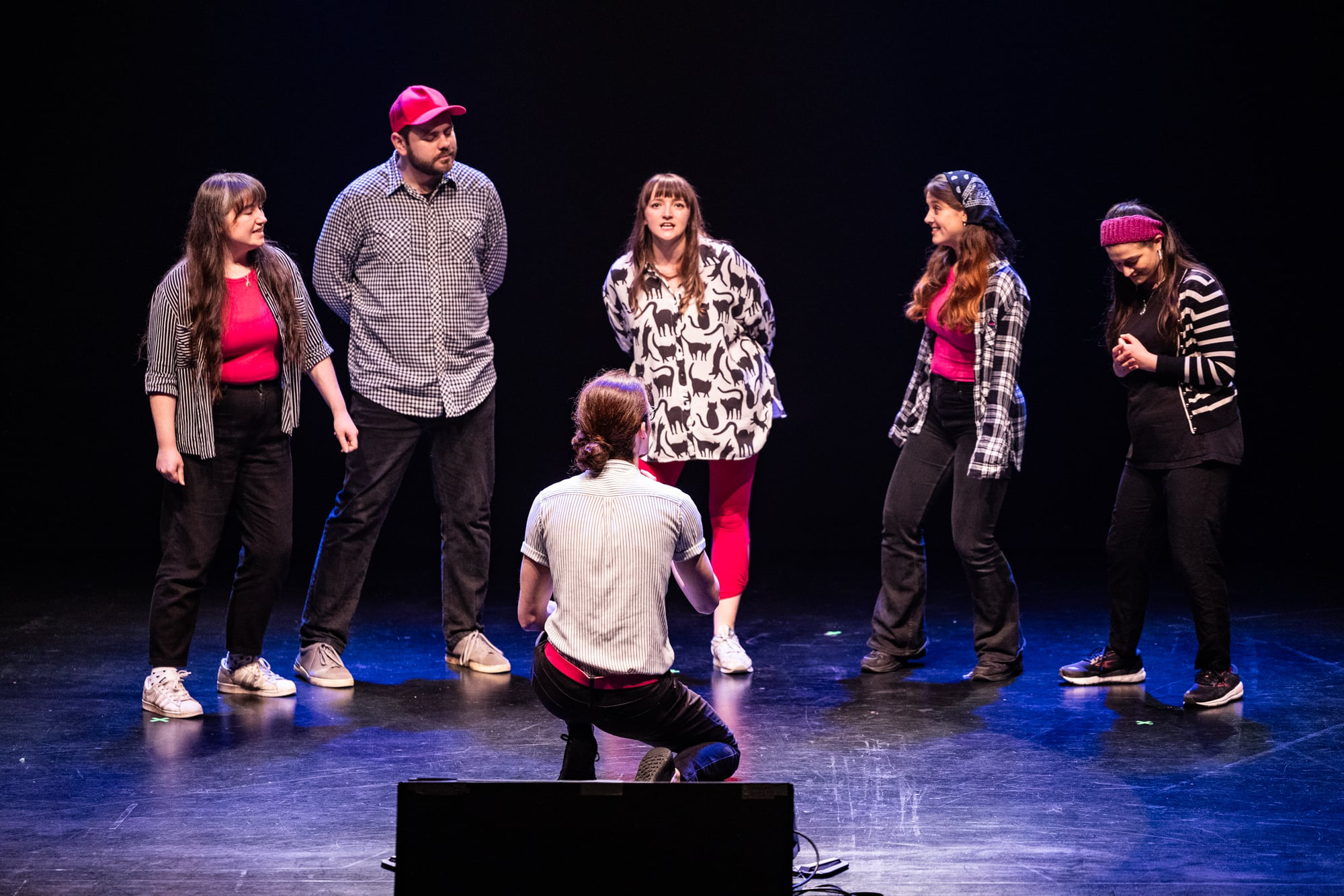 Taller de impro con Lisa Lynn para alumnos del BRITÁNICO
